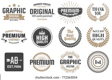 Vintage Retro Vector Logo for banner, poster, flyer