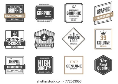 Vintage Retro Vector Logo for banner, poster, flyer