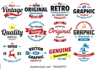 Vintage Retro Vector Logo for banner, poster, flyer