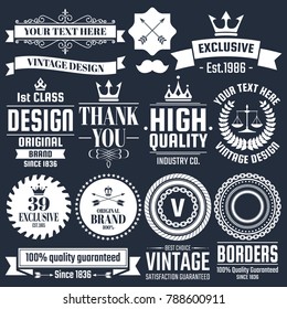 Vintage Retro Vector Logo for banner, poster, flyer