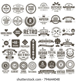 Vintage Retro Vector Logo for banner, poster, flyer