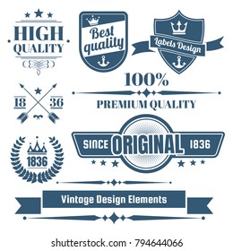 Vintage Retro Vector Logo for banner, poster, flyer