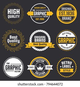 Vintage Retro Vector Logo for banner, poster, flyer