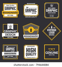 Vintage Retro Vector Logo for banner, poster, flyer