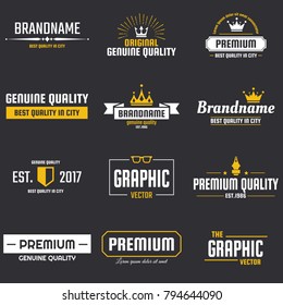 Vintage Retro Vector Logo for banner, poster, flyer