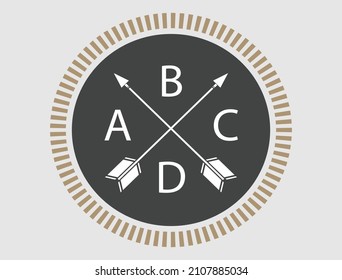 Vintage Retro Vector Logo  , Premium Quality