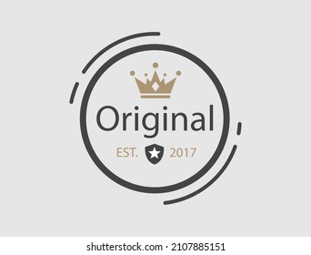 Vintage Retro Vector Logo  , Premium Quality