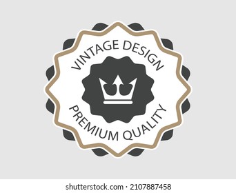 Vintage Retro Vector Logo  , Premium Quality