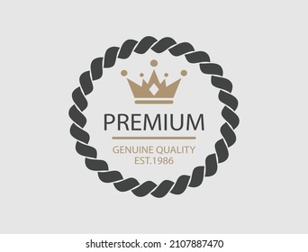 Vintage Retro Vector Logo  , Premium Quality