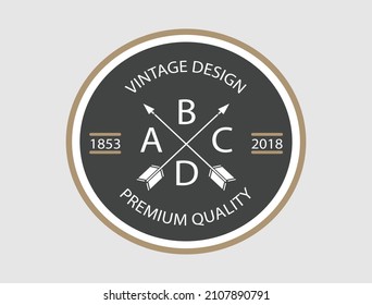 
Vintage Retro Vector Logo  , Premium Quality