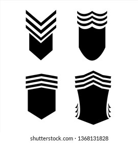 vintage retro vector logo of shield for banner