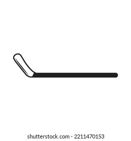 Vintage retro vwinter sport hockey stick. Can be used like emblem, logo, badge, label. mark, poster or print. Monochrome Graphic Art. Vector Illustration. Engraving style
