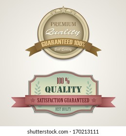 Vintage and retro web design elements