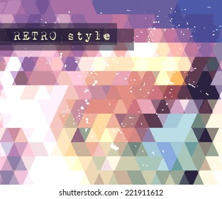 Vintage RetroDesign flyer template. Abstract background to use for music event posters ,album covers or hipster backgrounds.