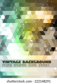 Vintage RetroDesign flyer template. Abstract background to use for music event posters ,album covers or hipster backgrounds.