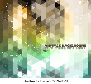 Vintage RetroDesign flyer template. Abstract background to use for music event posters ,album covers or hipster backgrounds.
