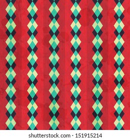 vintage rhombus seamless pattern