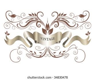 Vintage ribbon.