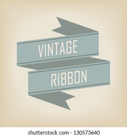 vintage ribbon banner