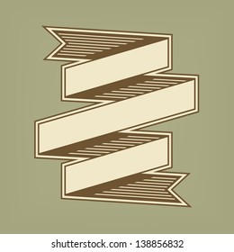 vintage ribbon banner