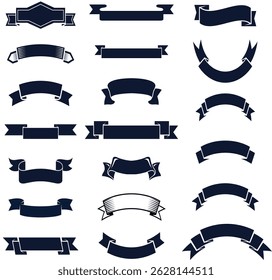 Vintage Ribbon Banner Collection - Elegante Retro Labels en Badges