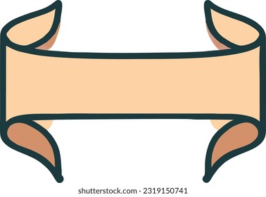 Vintage Ribbon Banner, Simple Ribbon Element, Vector illustration 31