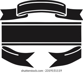 Vintage Ribbon Banner, Simple Ribbon Element, Vector illustration 21