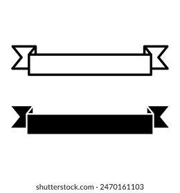 Vintage Ribbon Banner Template Vector