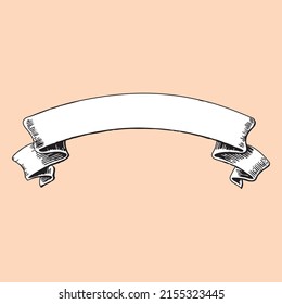 vintage ribbon banner vector illustration