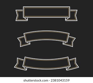 vintage Ribbon, Banner vectors arts