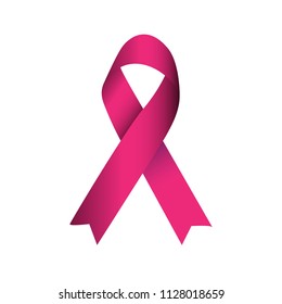 Pink Ribbon Breast Cancer Awareness Symbol Stock Vector (Royalty Free ...