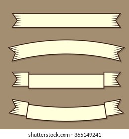 vintage ribbon, vector