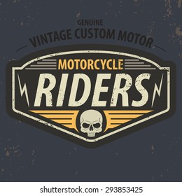 vintage riders typographic for t-shirt design,tee graphic,vector illustration