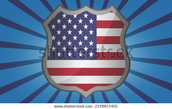 Vintage road sign\
with USA flag , 3d\
rendering