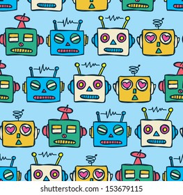 vintage robot background