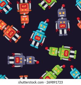 vintage robot background