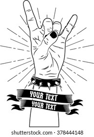 vintage rock concert design 