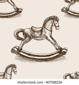 carousel style rocking horse