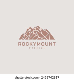 Vintage Rocky mountain logo design 2