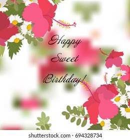 Vintage romantic of fashionable bouquets of flowers. Summer flowers for decorating postcards, scrapbooking, fancywork, invitations. Vector design elements.
