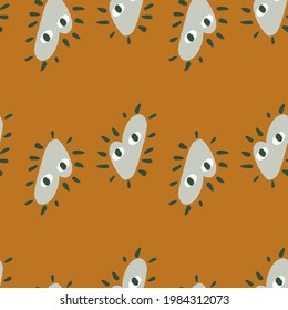 Patrón romántico vintage sin fisuras con huella cardiaca gris abstracta. Antecedentes de los organizadores. Fondo de amor. Ilustración bursátil. Diseño vectorial para textiles, tela, giftwrap, papel pintado.
