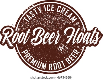 Vintage Root Beer Float Sign