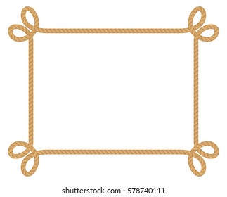 vintage rope frame