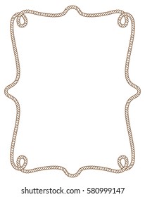 Vintage rope frame