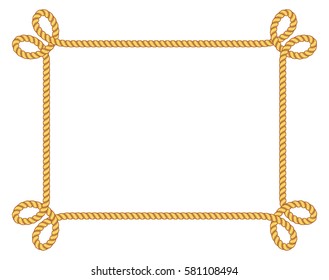 Vintage rope frame