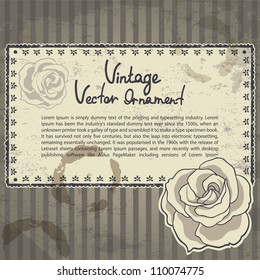 Vintage rose background