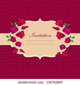 Vintage rose background.