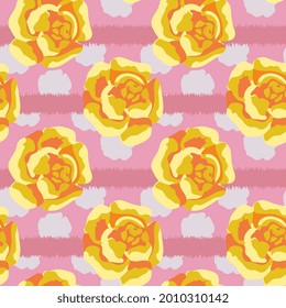 Vintage rose floral sin costuras