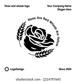 Vintage Rose Flower Logo For Various Purposes Of Your Business Logo