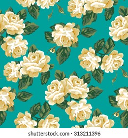 Vintage rose pattern design